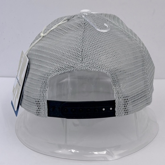 TOMMY BAHAMA CAP/HAT, 3D MARLON FISH LOGO, GREY COOL MESH, WHITE HAT, ADJ. STRAP - Picture 3 of 13